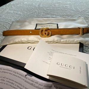 Women’s gucci belt double g torchon